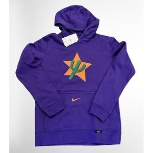 Phoenix Suns Hoodie Youth Large Purple NBA Basketball Nike Sweatshirt Cactus